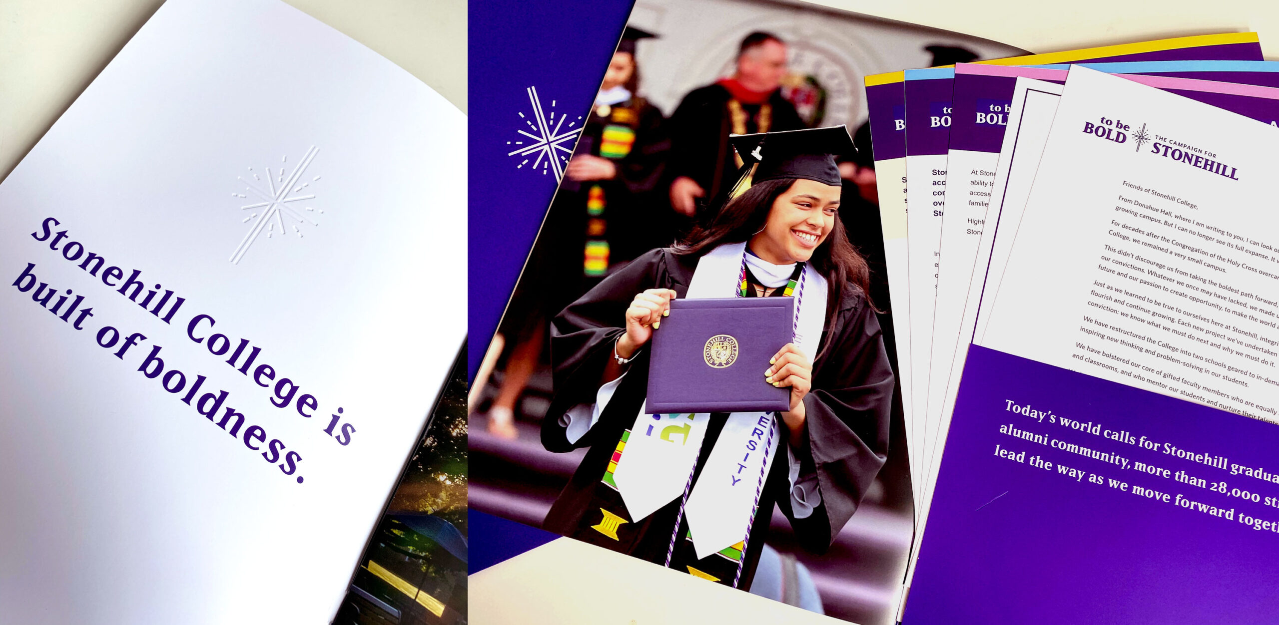 Stonehill College print collateral